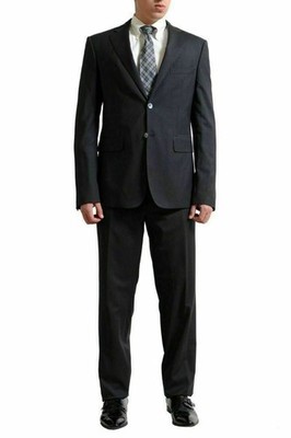 Dsquared2 'Toronto Cut' Men's Gray 100% Wool Striped Suit US 42 IT 52
