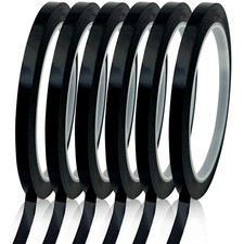 6 Rolls 1/4"" Vinyl Pinstripe Tape Thin Dry Erase Board Chart Tape for Gr...