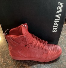 sneakers uomo supra skytop taglia 7 - rosso-rosso 08003-600-M