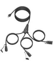 28Ft Outdoor Extension Cord, 1 to 3 Splitter Heavy Duty Weatherproof Power 16/3