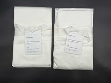 POTTERY BARN 700 COUNT 2 SETS OF 2 STANDARD PILLOWCASES WHITE BRAND NEW