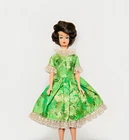 Vintage 1960s Handmade Barbie Midge Green Lace Dress Fashion NO DOLL