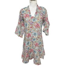 Fitzroy & Willow Floral Ruffle Sleeve Dress Size S