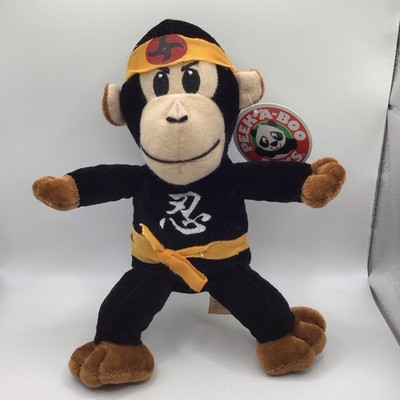 Peek A Boo Toys Karate 9   Monkey Plush Stuffed Animal