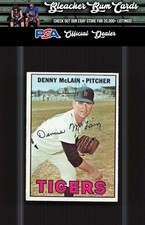 1967 Topps 420 Denny McLain Water Damage