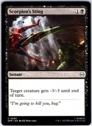 Scorpion's Sting #65 Marvel's Spider-Man MTG Common Instant