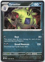 Tyranitar 135/193 Paldea Evolved Cosmos Holo Promo