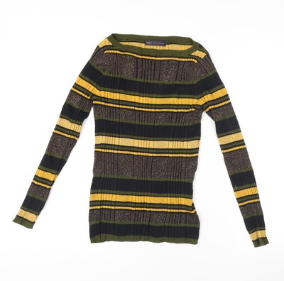 Marks and Spencer Damen Pullover Mehrfarbig Gestreift