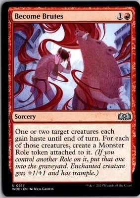 Become Brutes 317 Uncommon Wilds of Eldraine Magic: The Gathering Near Mint