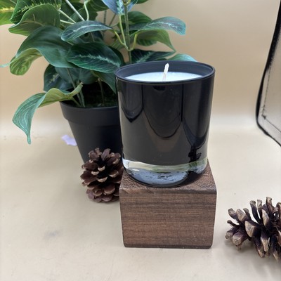 Handmade 10.5 oz Black Glass All Natural Soy Candle  You Select Scent  Handmade