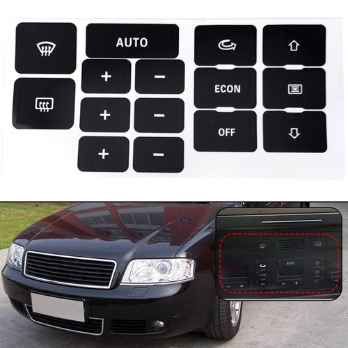 For A6 C5 Dash Button Decals Enhanced Visibility Reduced Light Penetration - Picture 12 of 12