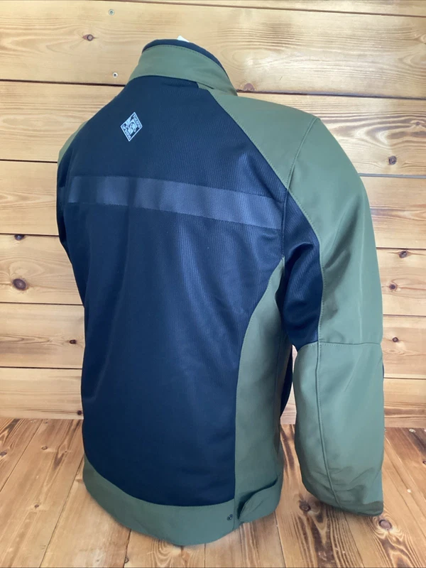 Urban Network Men's Mesh Summer Motorcycle Motorbike Scooter Jacket Green Medium, photo 5 of 14