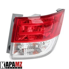 For 2014-2017 Honda Odyssey Red Clear Tail Light Brake Lamp Outer Right Side