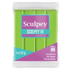 Polyform S302-1629 Sculpey III Polymer Clay 2oz-Granny Smith (5Pk)
