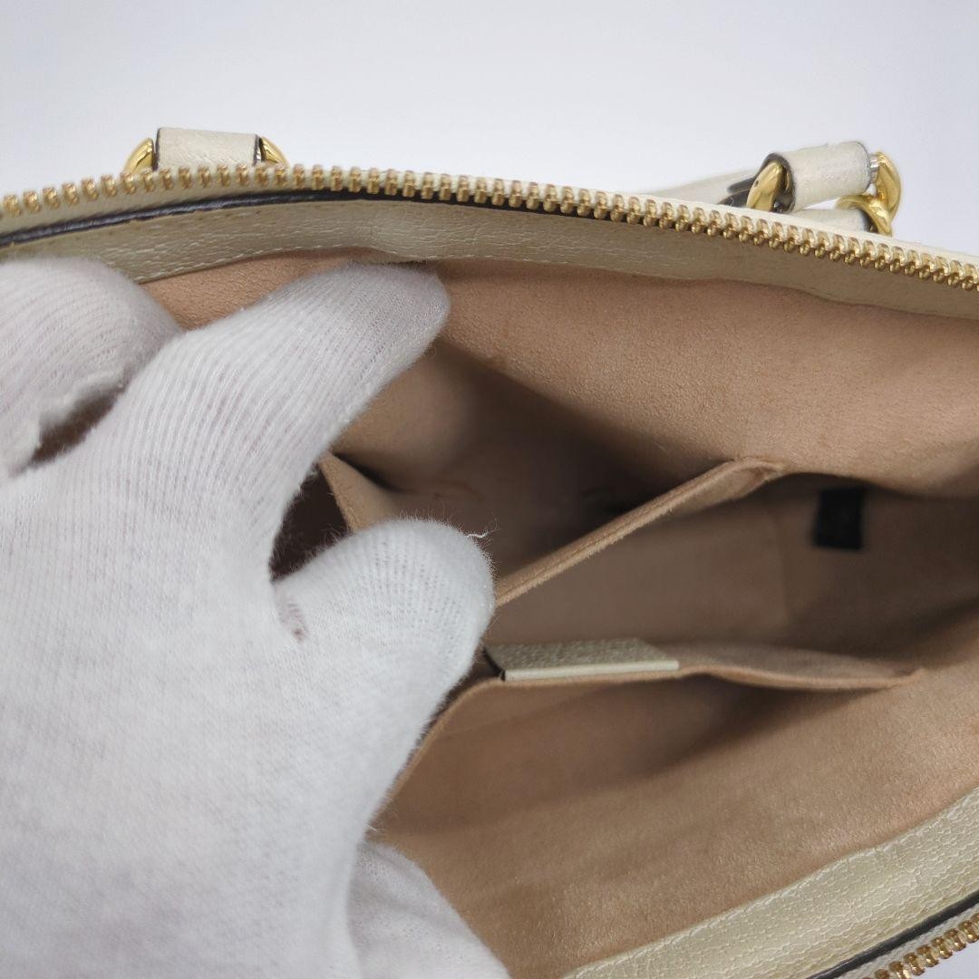 GUCCI Old Gucci Ophidia Sherry Leather Tote Bag 2Way Business Travel thumbnail 14