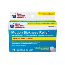 Good Neighbor Pharmacy Motion Sickness Relief Chewable Tablets 16ct