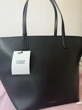 Mansur Gavriel Everyday Soft Zip Tote In Black Leather with Dustbag BNWT NEW