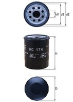 Mahle HC 174 Hydraulikfilter, Automatikgetriebe FüR Tesla