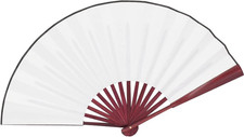 Chinese Folding Fan White Hand Fans Bamboo Fan with Traditional Chinese Arts Han