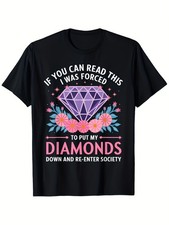 Mens Vintage Diamond Printing T-shirt Crew Neck Short Sleeve Tee With Pink A Mens Vintage Diamond Printing T-shirt Crew Neck Short Sleeve Tee With Pink A