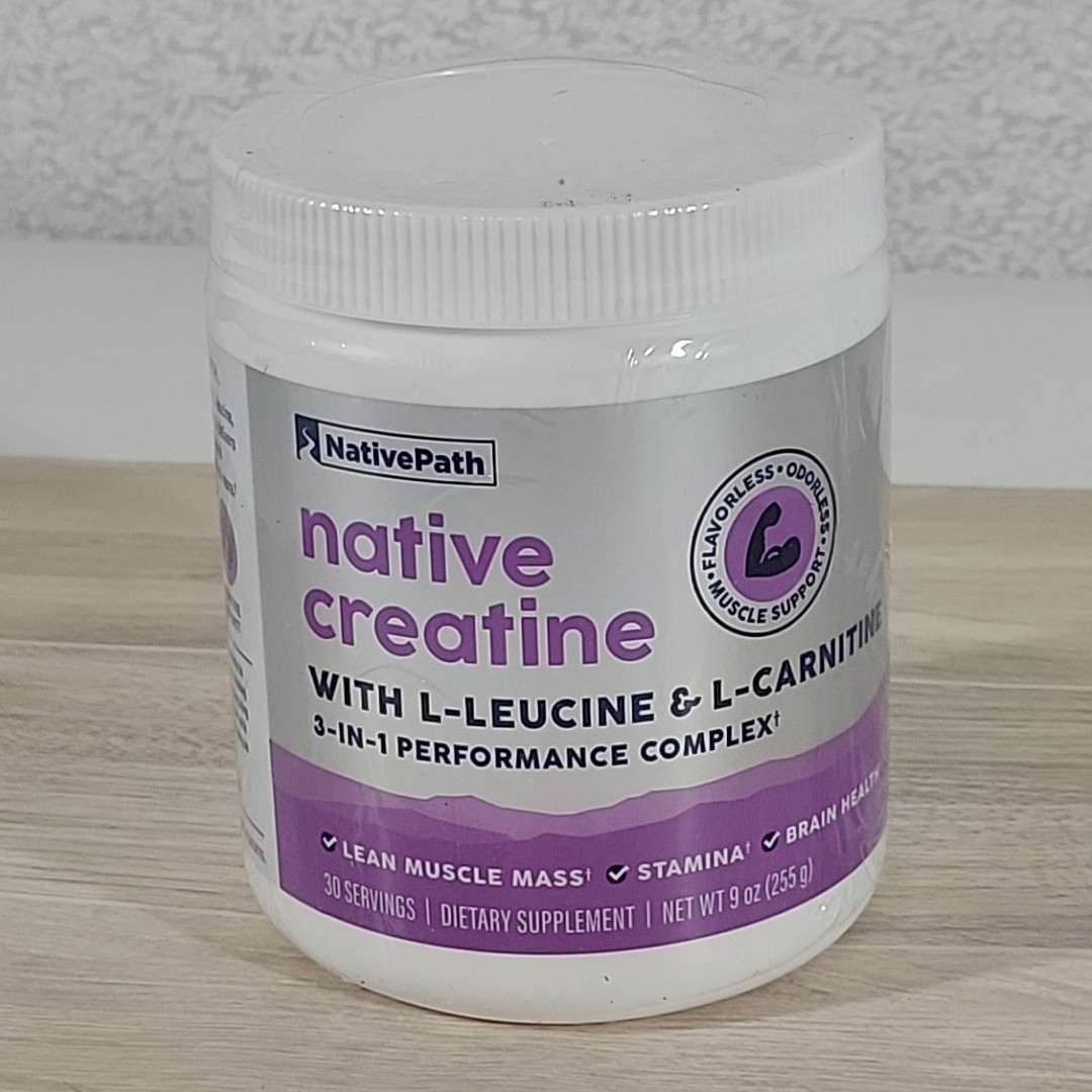 NativePath Creatine Monohydrate Powder 30 Servings Sealed EXP 08/2027