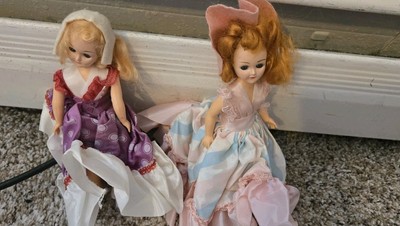 Vintage Doll Lot Long Dresses Blonde And Red Head 