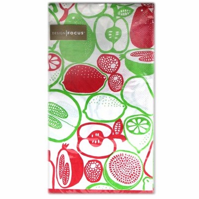 FOCUS Guest Towels, Pack of 20 (Assorted Fruits)