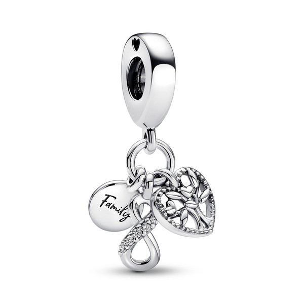 Pandora 792201C01 Charm-AnhäNger Damen Family Infinity Triple Sterling-Silber-image