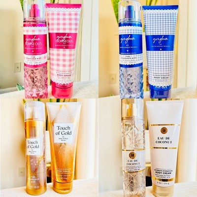 BATH & BODY WORKS FINE FRAGRANCE MIST AND HYDRATION BODY CREAM SET- NEW