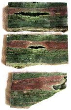 Banded Serpentine Slab - 250 grams - Jade - Pink - Green - Arizona - Lot of 3