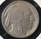 🦬 1917 p 5c Indian Head ^battLbiSON WARLORd A+ Buffalo Nickel Restoration 🇺🇸