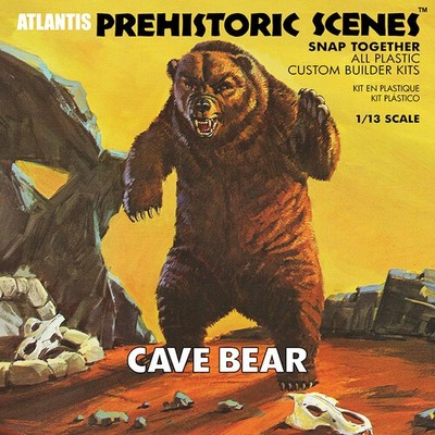 Prehistoric Scenes Cave Bear 1/13 Scale Model Kit [New Toy]