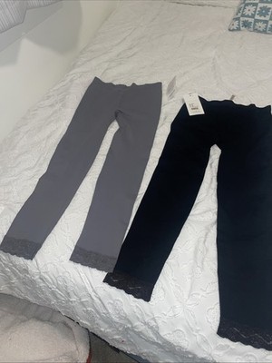 AVENTURA US Women s Samba Seamless Leggings M/L Lot Of 2 Black & Pewter Gray