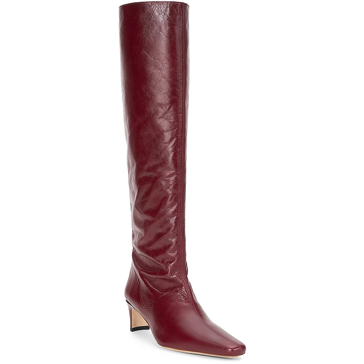 Женские ботинки STAUD Wally Boot Красные однотонные сапоги до колена 37 см BM BHFO 9223 44290₽