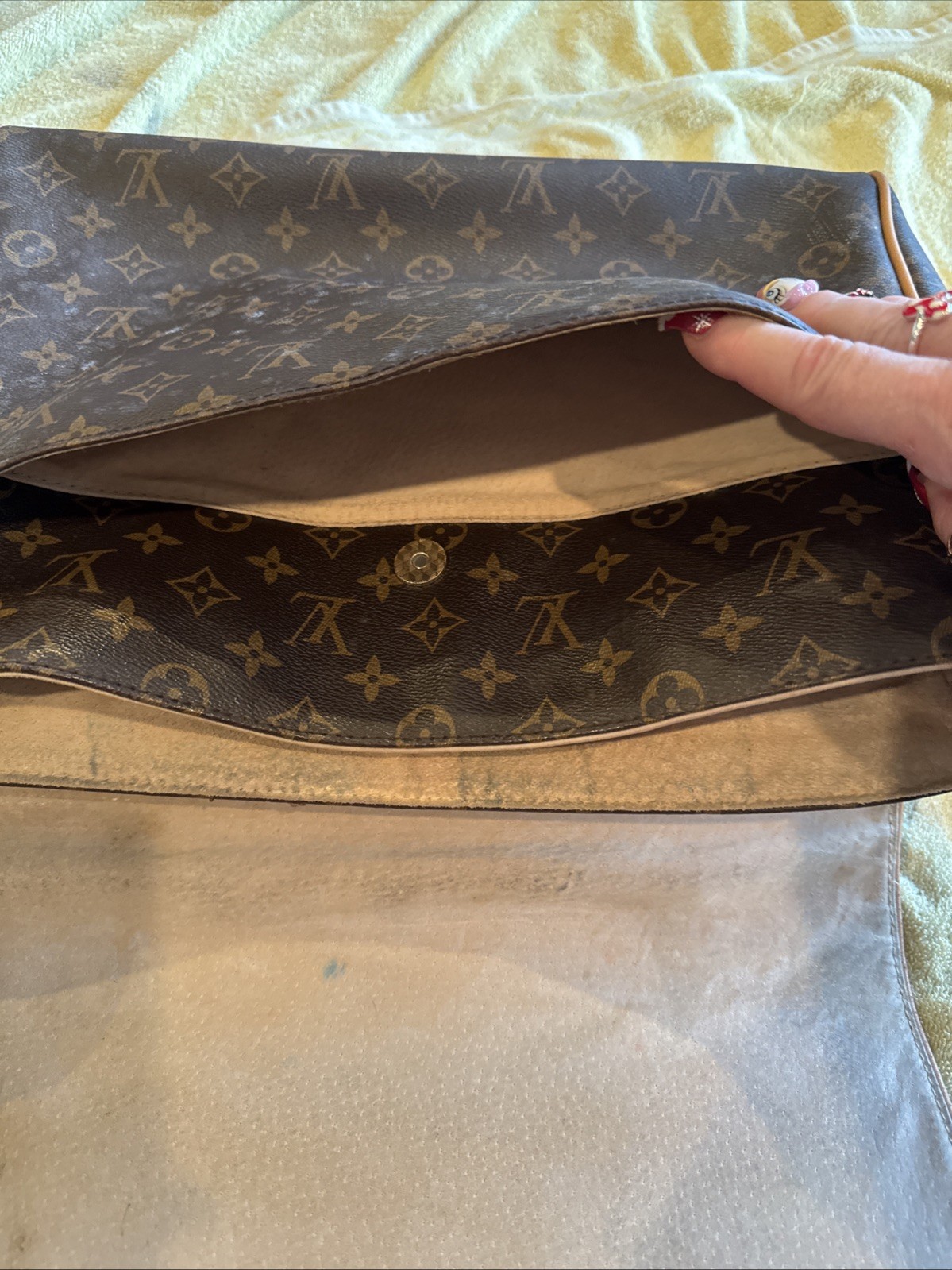 Monogram  Message Bag With Adjustable Shoulder St… - image 6