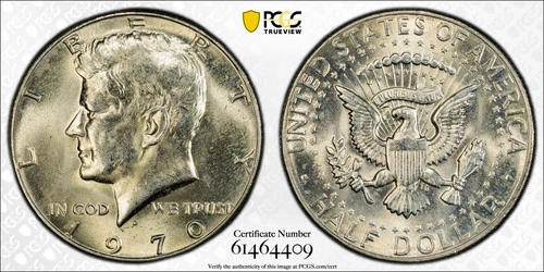 1970-D Kennedy Half Dollar PCGS MS63