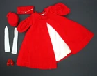 Vintage BARBIE Doll Fashion #939 Red Flare