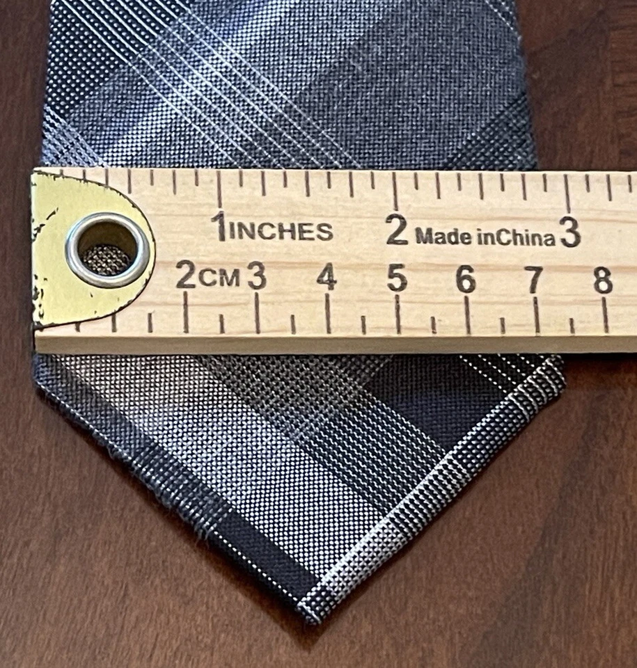 Kenneth Cole Reaction Negro Gris 85% Seda 15% Viscosa Hecho en China Foto 4 de 4