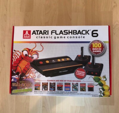 Atari Flashback 6 Classic Game Console - 100 Built In Games and 2 Controllers