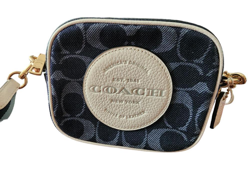 COACH MINI DEMPSEY CAMERA BAG IN SIGNATURE JACQUARD (… Gem