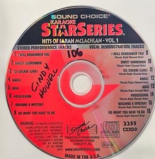 SC2255 SARAH MCLACHLAN      SOUND CHOICE KARAOKE CDG   LOT WA