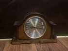 Beautiful BULOVA Mantel Clock Chadbourne in Old World Walnut Finish B1975