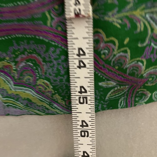 Sari Saree 200 Inches X 45.5 Inches Orange Green Floral Fabric Flowy Decor Flaws - Picture 4 of 10