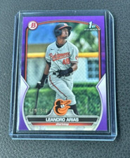 2023 Bowman Leandro Arias Purple Parallel 179/250