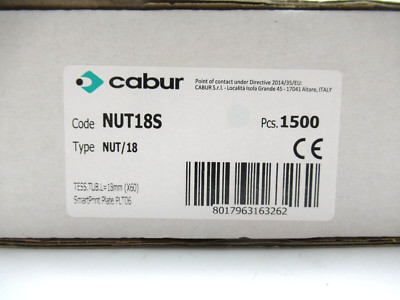Cabur NUT18S Rigid Wire Marker 18mm White 1500pcs *NEW*