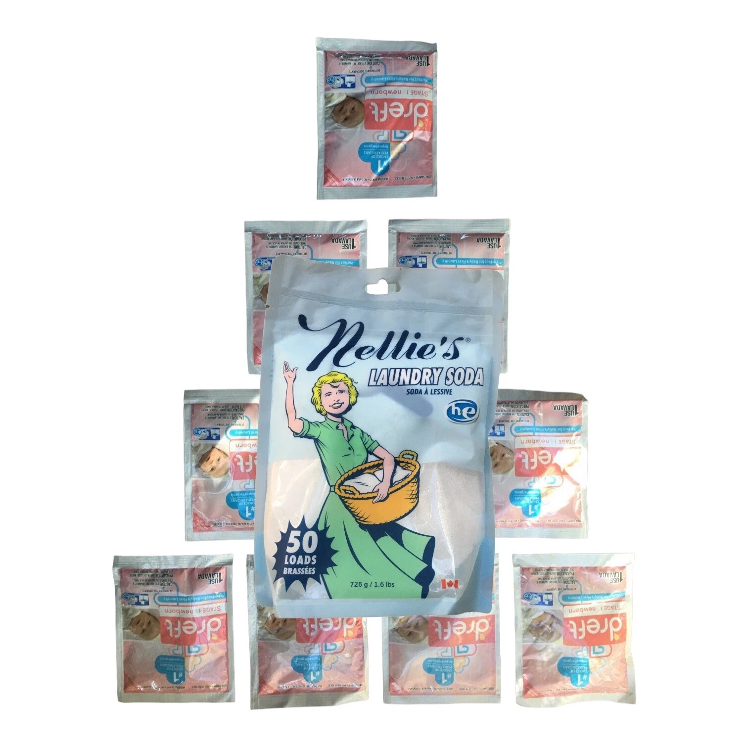 10 Dreft Stage 1 Newborn Baby’s Liquid Detergent Samples + 1 Nellie’s Laundry
Opens in a new window
