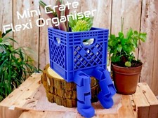 Mini Crate, Fun, Flexi Organiser (MysticMesh3D Official 3D Printed)