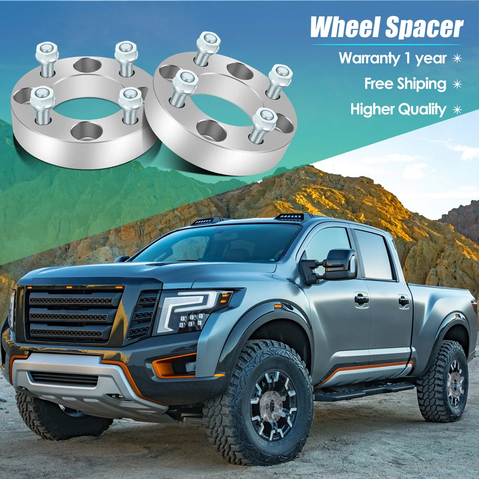 4PC 1.25" 4x4.5 4x114.3 Wheel Spacers 12x1.5 for 2001 2002 Honda Accord Hyundai - Image 2 of 4