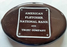 Vintage American Fletcher National Bank and trust company rubber Coin purse