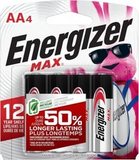 LOT of 5 Energizer MAX AA Batteries 4-Pack - 20 Batteries total